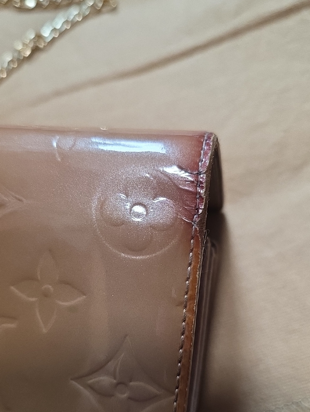 Louis Vuitton Monogram Vernis Sarah Wallet With Chain & Dustbag - Picture 11 of 16